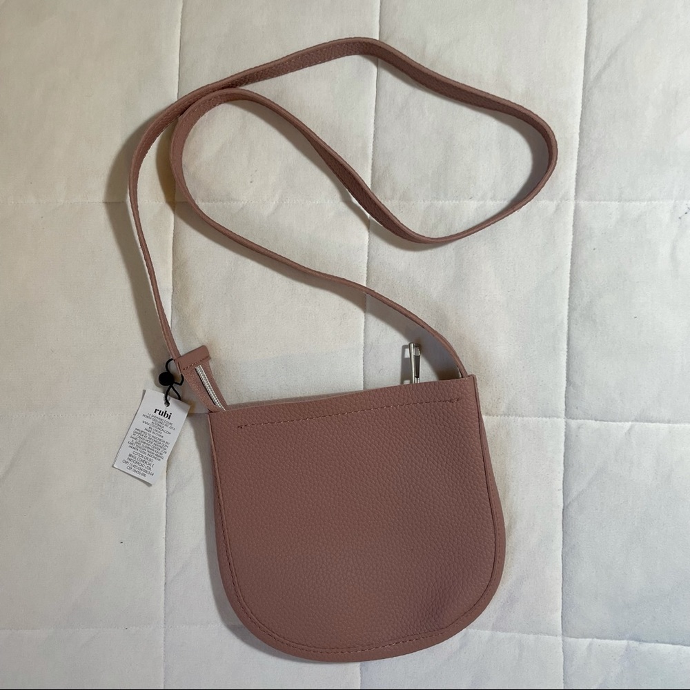 Rubi/Cotton On mauve leather crossbody purse